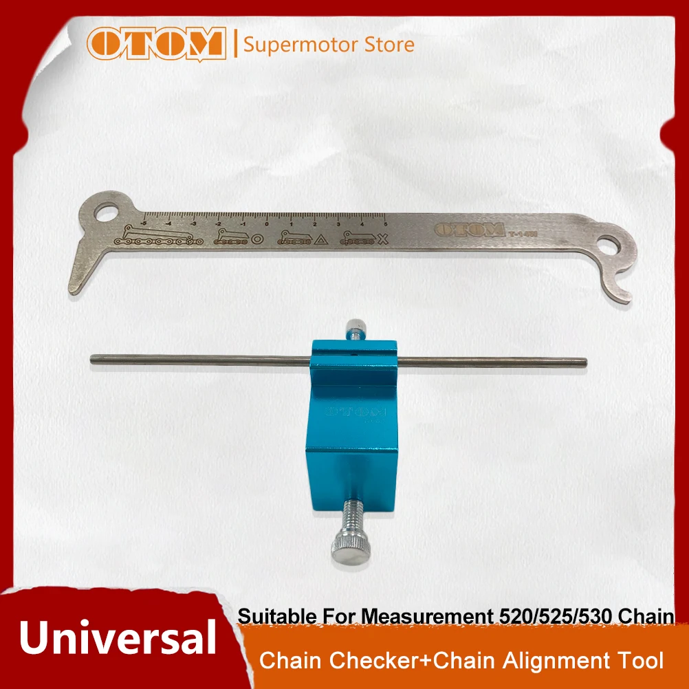 Motorcycle Accessories Chain Adjusting Alignment Tool Chain Checker Ruler Universal For KTM HONDA YAMAHA AVANTIS MOTOLAND KAYO