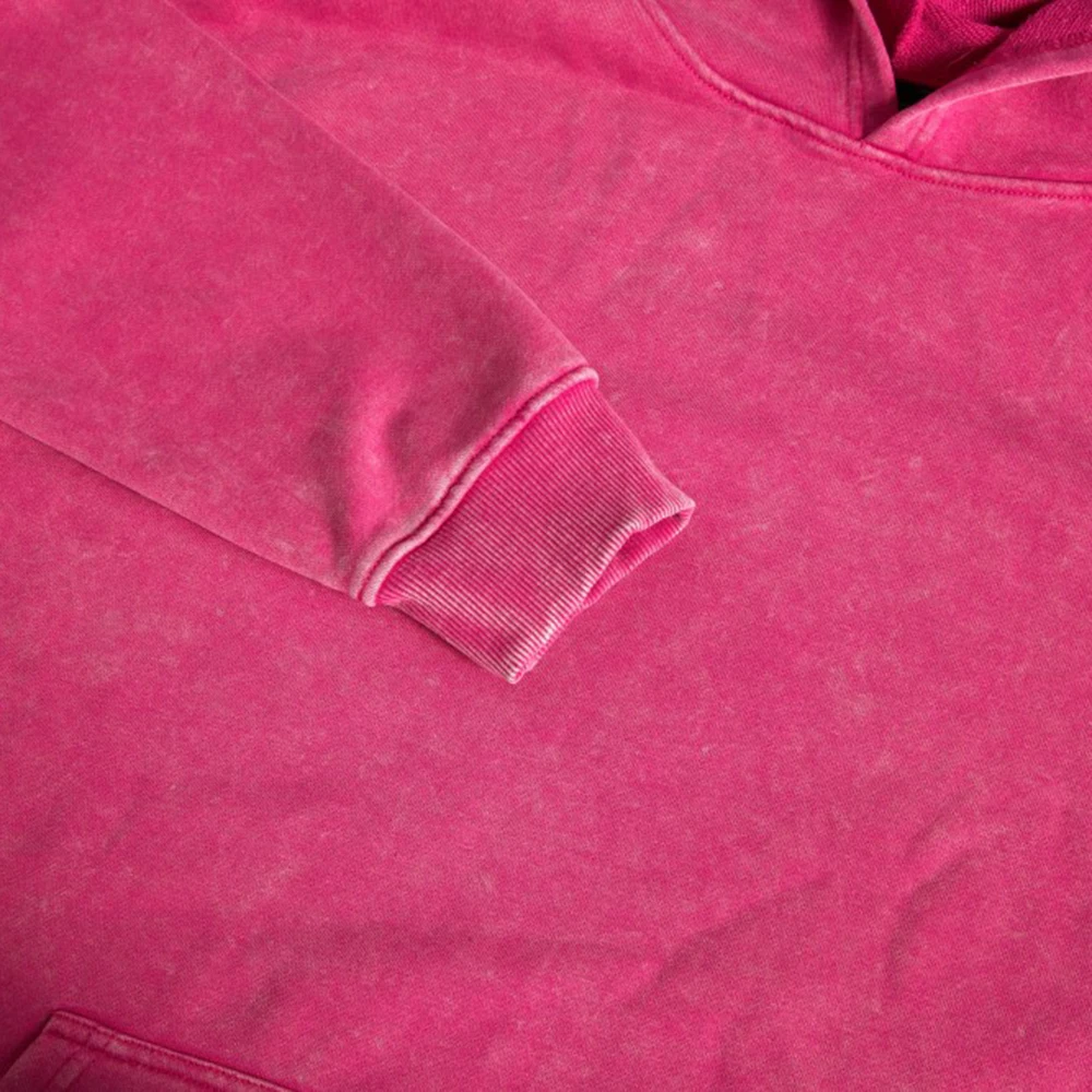 O que é a matéria com estampa de cachorro feminino lavado com capuz vintage bolso moletom solto oversize quadrinhos multicolorido streetwear