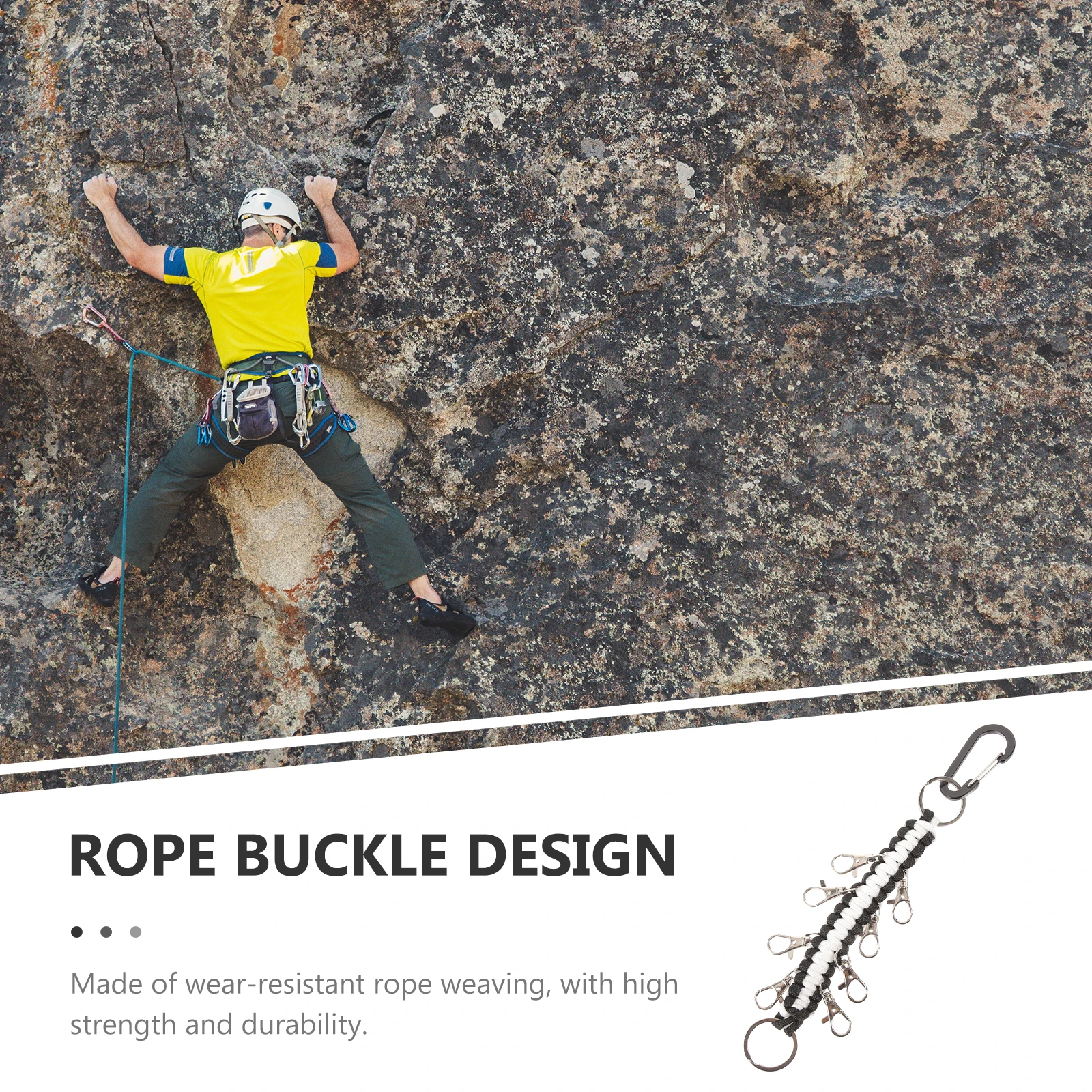 

Chain Backpack Wrist Lanyard Neck Lanyards for Keys Strap Pen Keychain Wristlet Braided Ring Hook Rope with Buckle