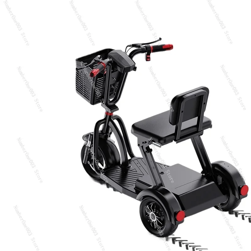 Elderly Scooter Electric Tricycle Folding Battery Car Removable Battery