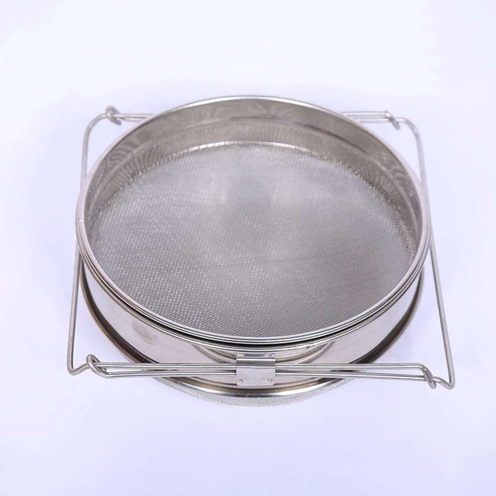 

Stainless Steel Filter Beekeeping Equipment Double Sieve Honey Strainer Extraction Tool