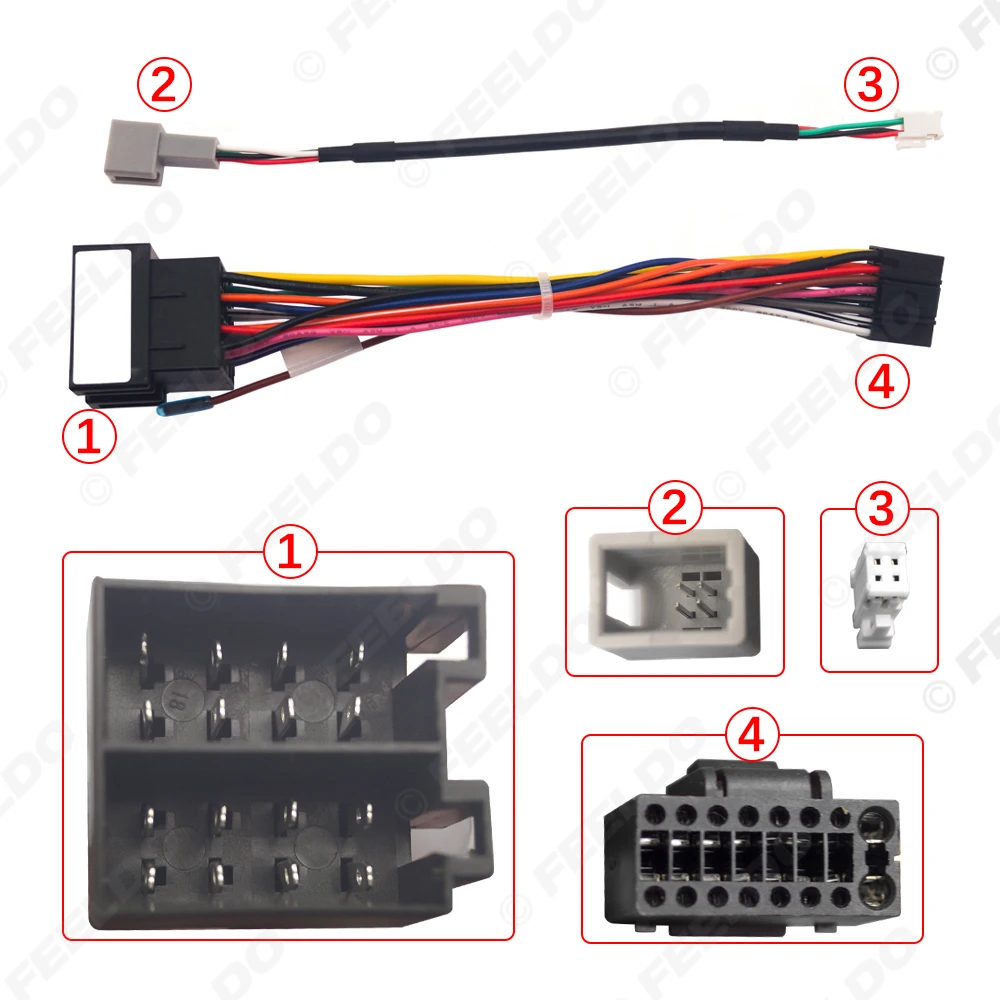 Car 16pin Power Cord Wiring Harness Adapter For Changan CS35 2012-2016 OEM Radio Wire Installation Head Unit