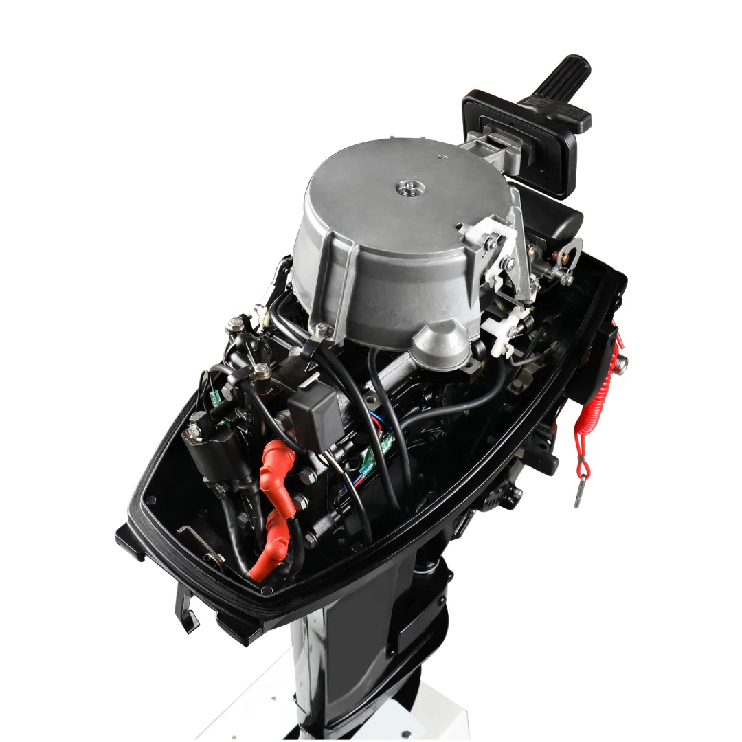 AIQIDI 2 Tiempos 20HP T20 Control De Cana 326cc 14.7kw Motor De Barco Motor Fueraborda A Prueba De Agua