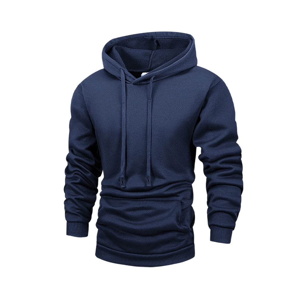 Men's Fleece Pullover Hoodies Unisex Autumn Winter Hooded Sweatshirt Outerwear Fashion Casual Hoodie for Men Male Clothing Coat - Image 4
