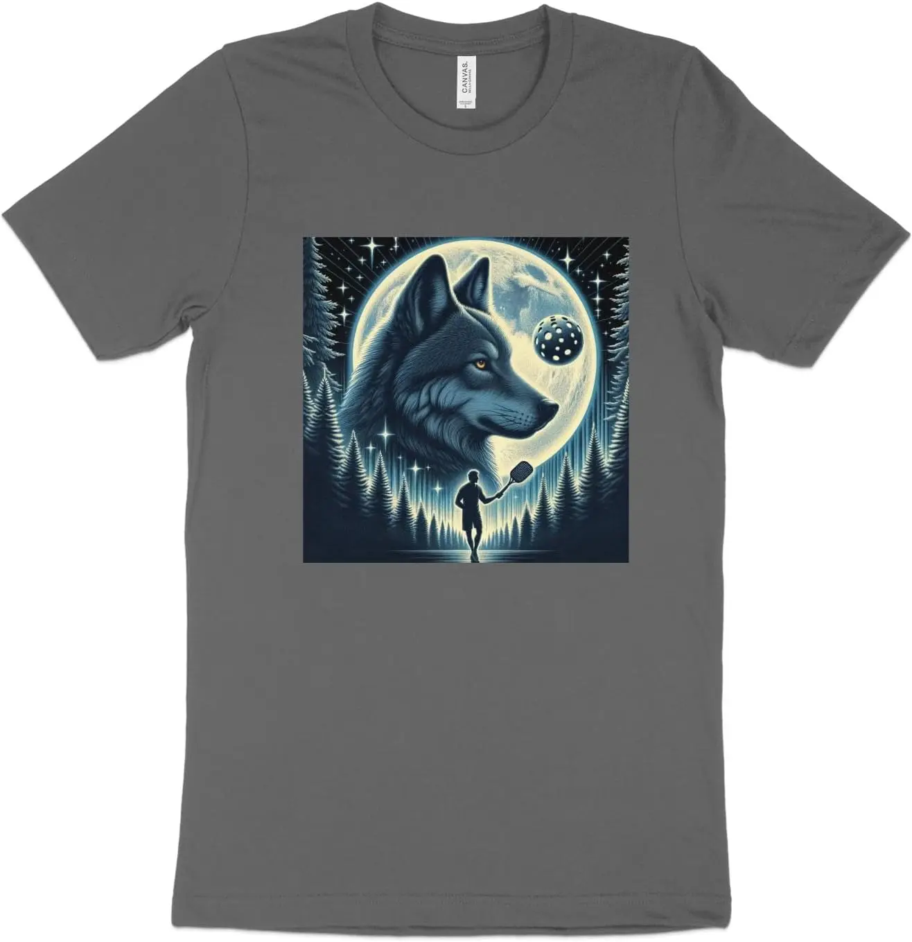 Pickleball Wolf Shirt, Dink, Moon, Lone Wolf  Tees High Quality 100%Cotton Short Sleeve