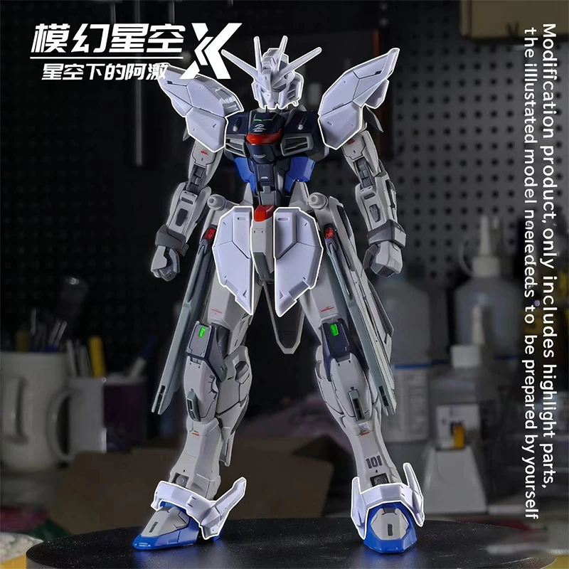 

Mhxk Model MG ZGMF-X10A 2.0 Entry-level 3D Printed GK Appearance Modification High-quality Assembly Kit Gift Toy Collection
