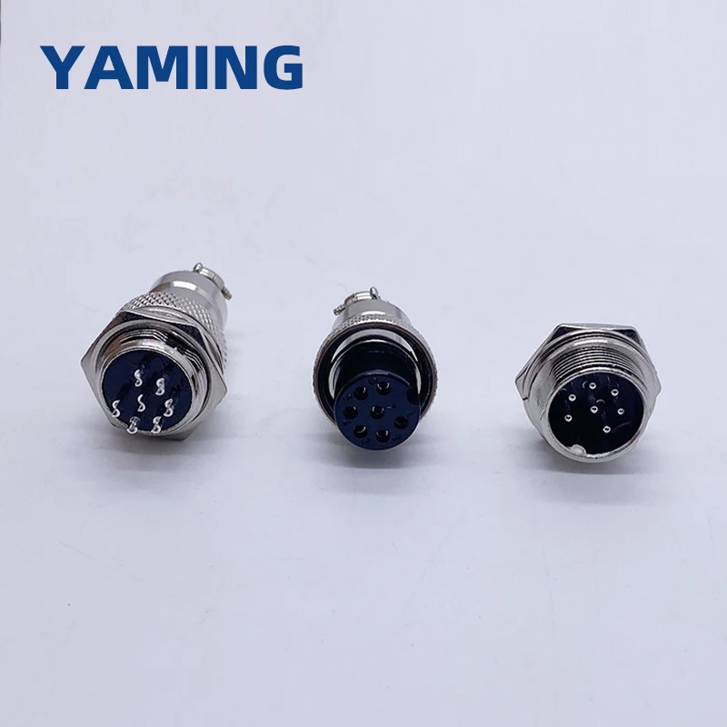 Male-Female Connector GX16 Metal Aviation Socket Coupler 2/3/4/5/6/7/8/9 Core Pin Electric Cable Terminal Fixed Butt Mobile Type image 5