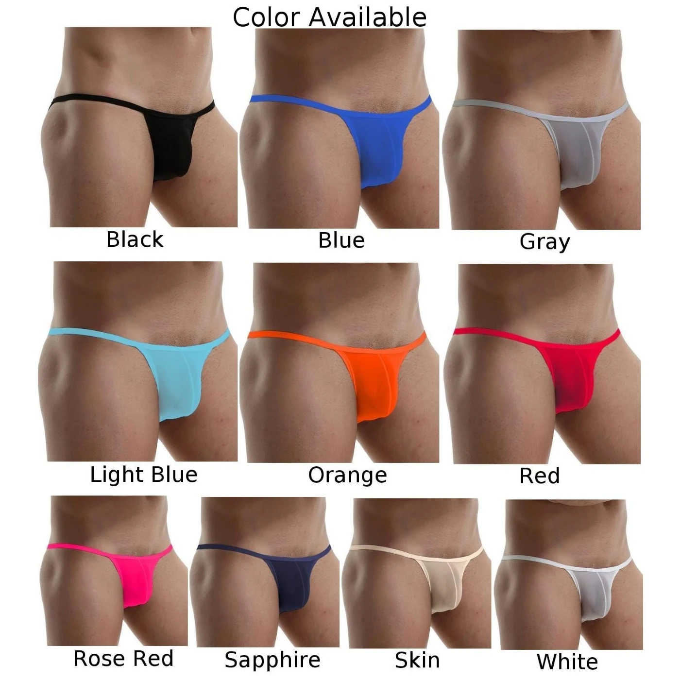 Panties Underwear Stay Comfortable and Sexy in these Sleek Men\'s Low rise Briefs with Ice Silk and Bikini Pouch