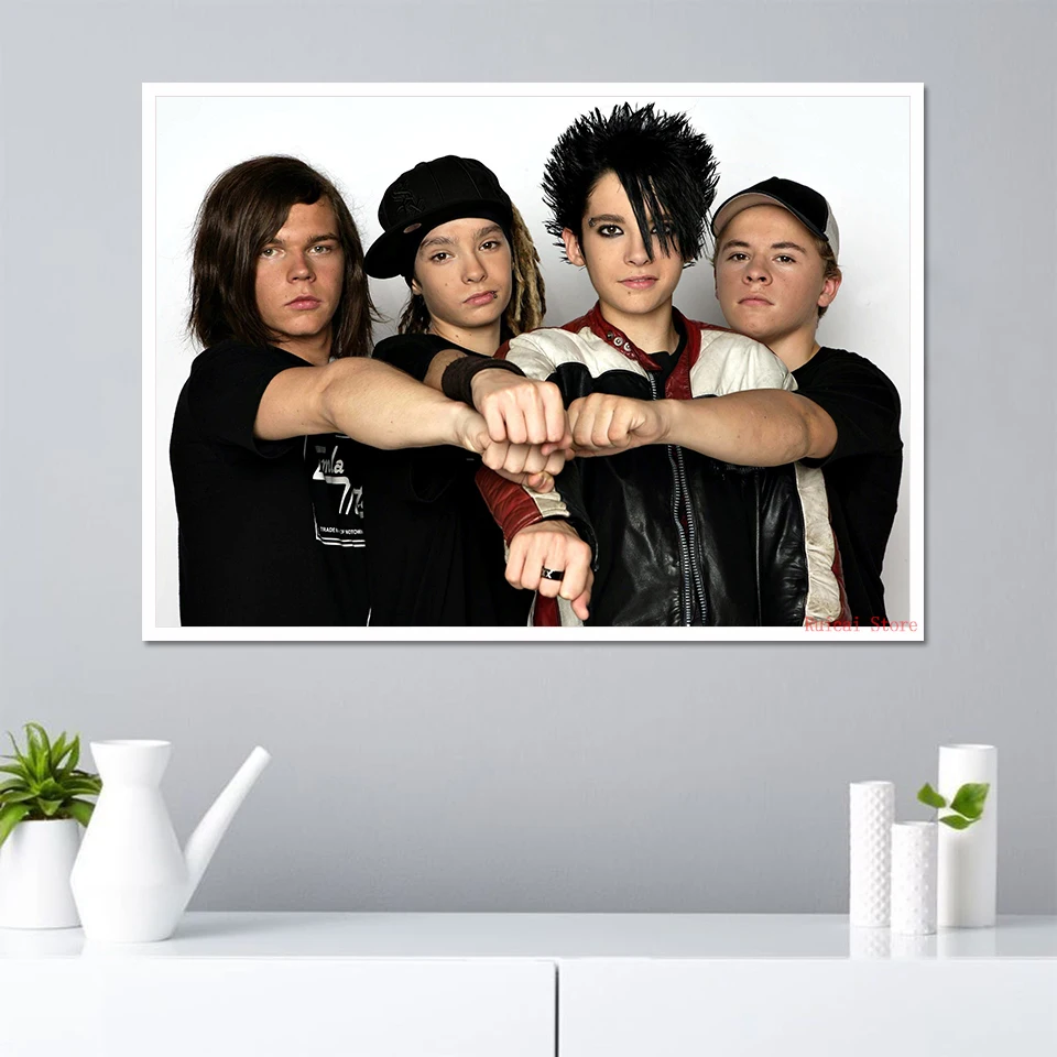 Tokio Hotel Poster Singer Wall Art Bill Kaulitz Tom Rock Roll Team Wall Art Canvas Painting Home Bedroom Living Room Decor