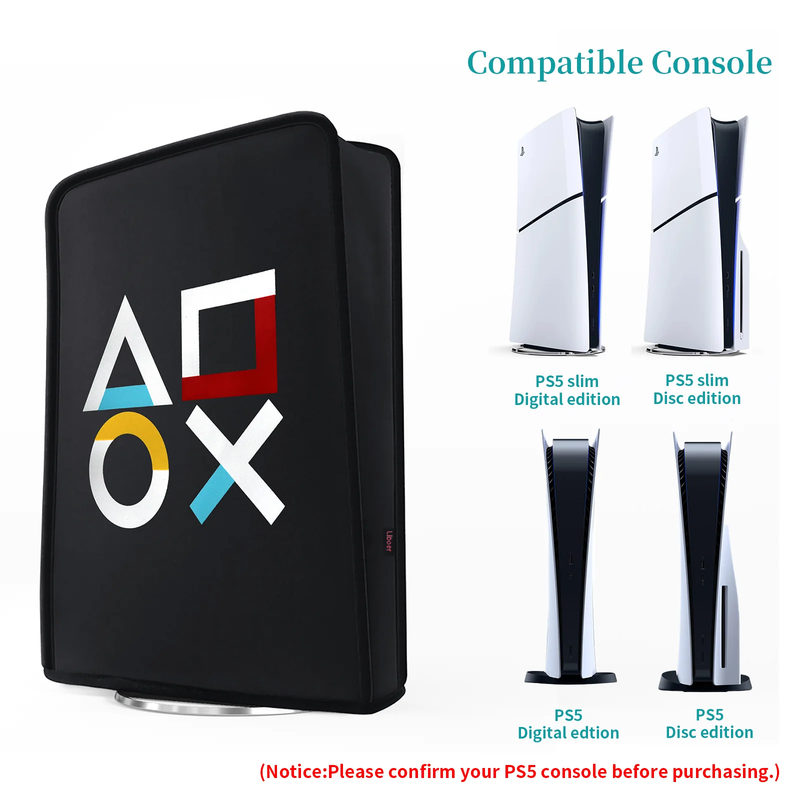 Funda antipolvo para PS5 Slim/PS5, carcasa impermeable antiarañazos, funda protectora lavable para PS5 slim/PS5 Disc y consola Digital