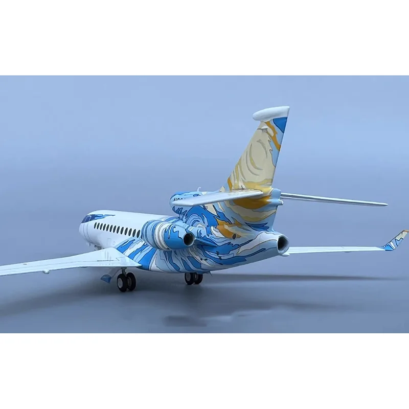 Diecast escala 1/200 TVPX Dassault Falcon 7X N666ZL modelo metálico coleção de aeronaves presente de exibição decorativa