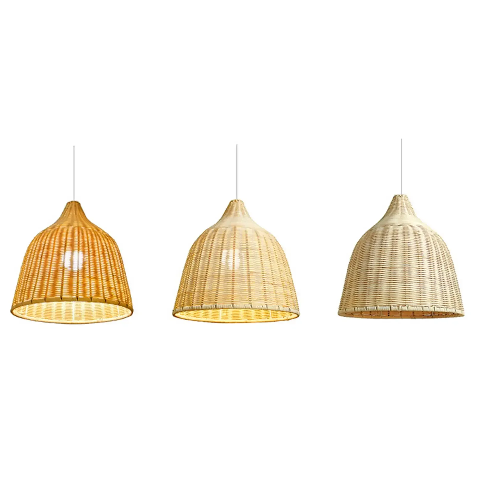 vidro retro em forma de bambu lampada tecida tecelagem interior luz pendente de vime lustre de vime 26 30 35 45 60cm 01