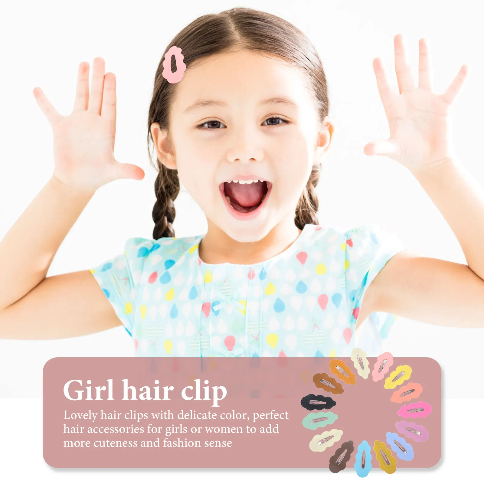 

20pcs Cloud Clips Snap Hair Barrettes For Women Girls Cute Kids Hair Accessories Lightweight Styling Tools For Cosplay Party