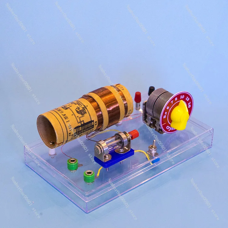 Crystal radio 140-1 coil movable ore air concentrator (coil copy)