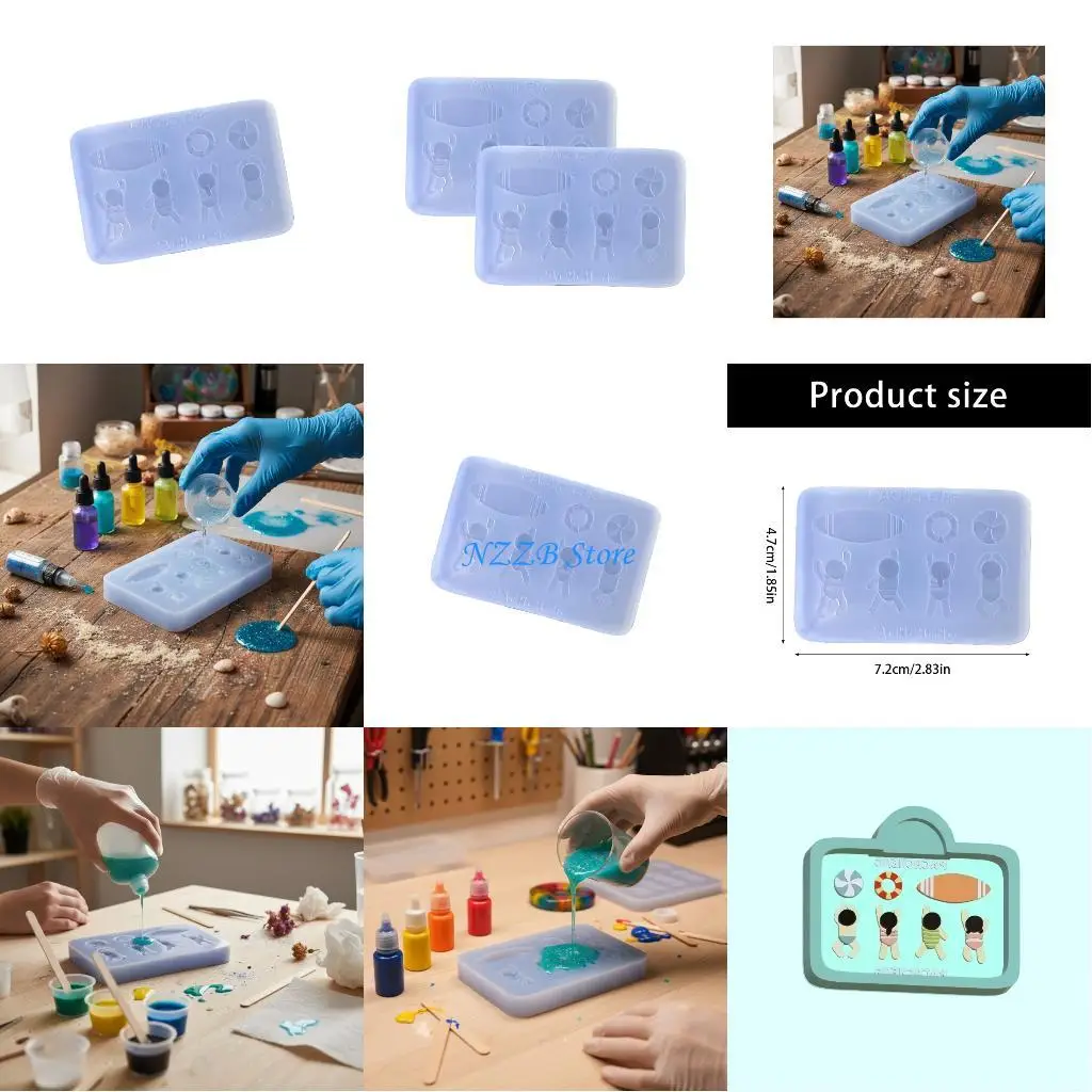 

T21F Artistic Silicone Mold Charm Making Moulds for Handmade Jewelry and Small Decorations Effortless Demolding Reusable