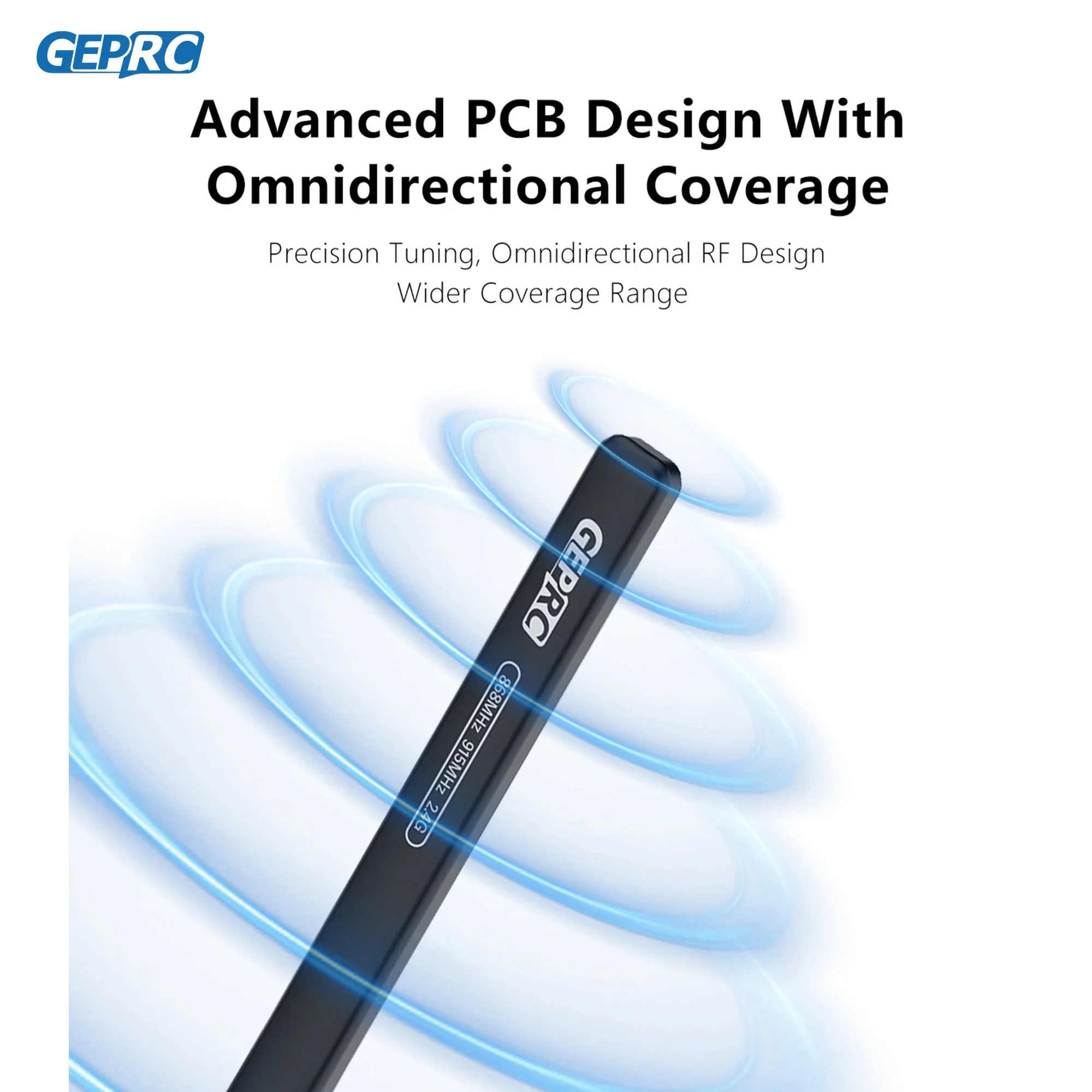 GEPRC 868MHz 915MHz 2.4G Tri-Band Stick Antenna 2.4GHz SMA High Frequency Long Range FPV DIY Quadcopter Freestyle Drone Parts