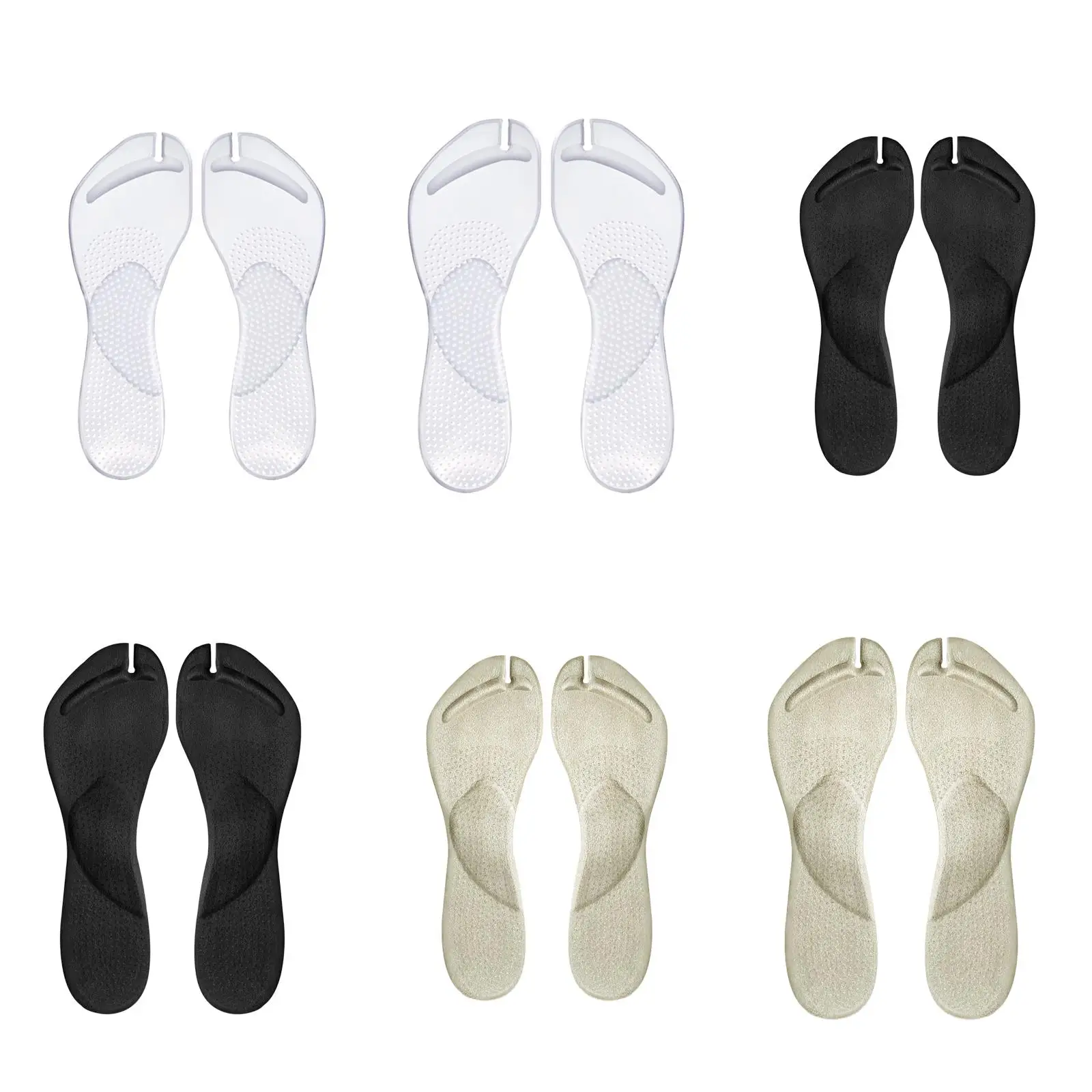 Silicone Sandals Cushions Nonslip Arch Support Soft Pads for Comfortable Shoes Inserts Shopping Walking