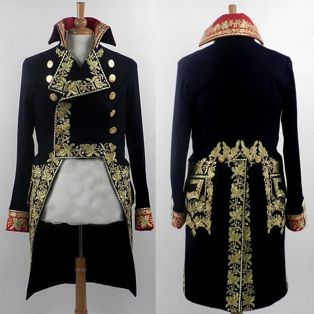 Britische Militärjacke für Herren, 18. Jahrhundert, Royal Guard Officer, Soldat, Smoking, historischer Regency-Aristokrat, Hussar-Parade-Mantel