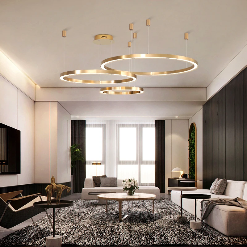 

Modern rings Pendant lamp Chandeliers for dining room pendant lights hanging lamps for ceiling Pendant lamp indoor lighting