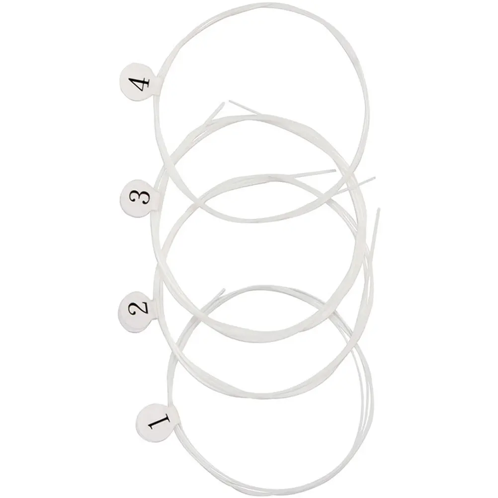 4Pcs Replacement String For Ukulele For Music Teacher Nylon Strings Set Premium Sturdy -lasting Players Clear