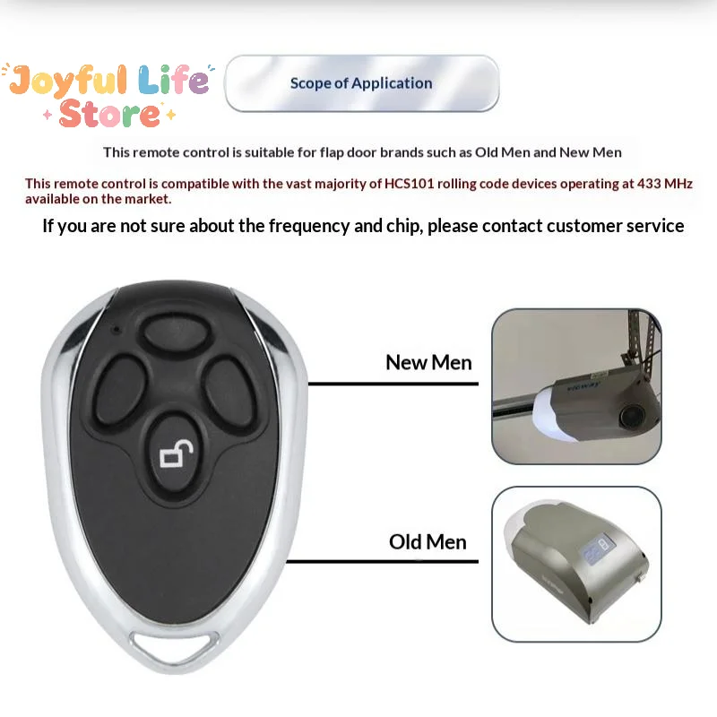 Hot 12V 24V HCS101 Standard Code 4CH Wireless Remote Controller For Safety Protection Garage Door Exit Gate Opener 433.92Mhz