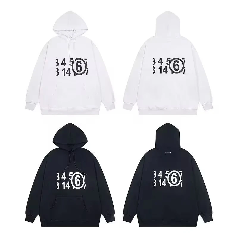

Fashion Brand Autumn and Winter Casual Loose Fitting Unisex Looped Hooded Sweatshirt Hoodies Women Tops Cotton Designer