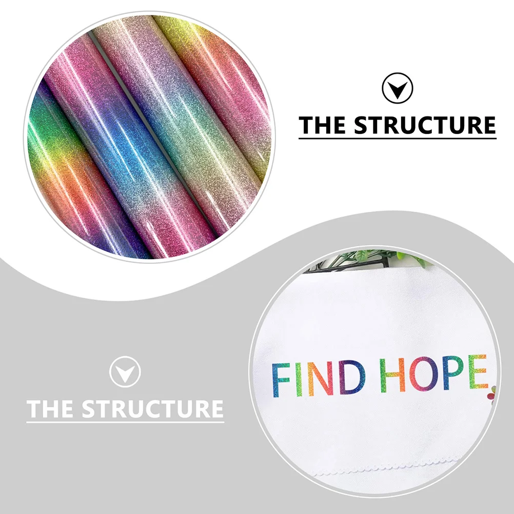 

4Pcs DIY Lettering Heat Transfer Films Durable PVC for T-Shirts Caps Bags Craft Supply Handmade Engraving Transfer Film