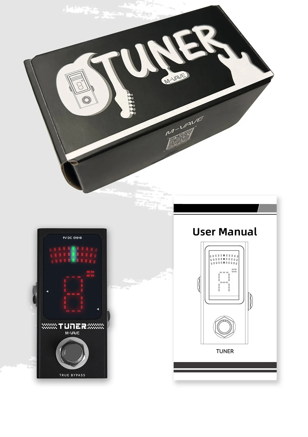 Wholesale M VAVE TUNER Mini Pedal Guitar Bass Single Stomp Effects Tuner