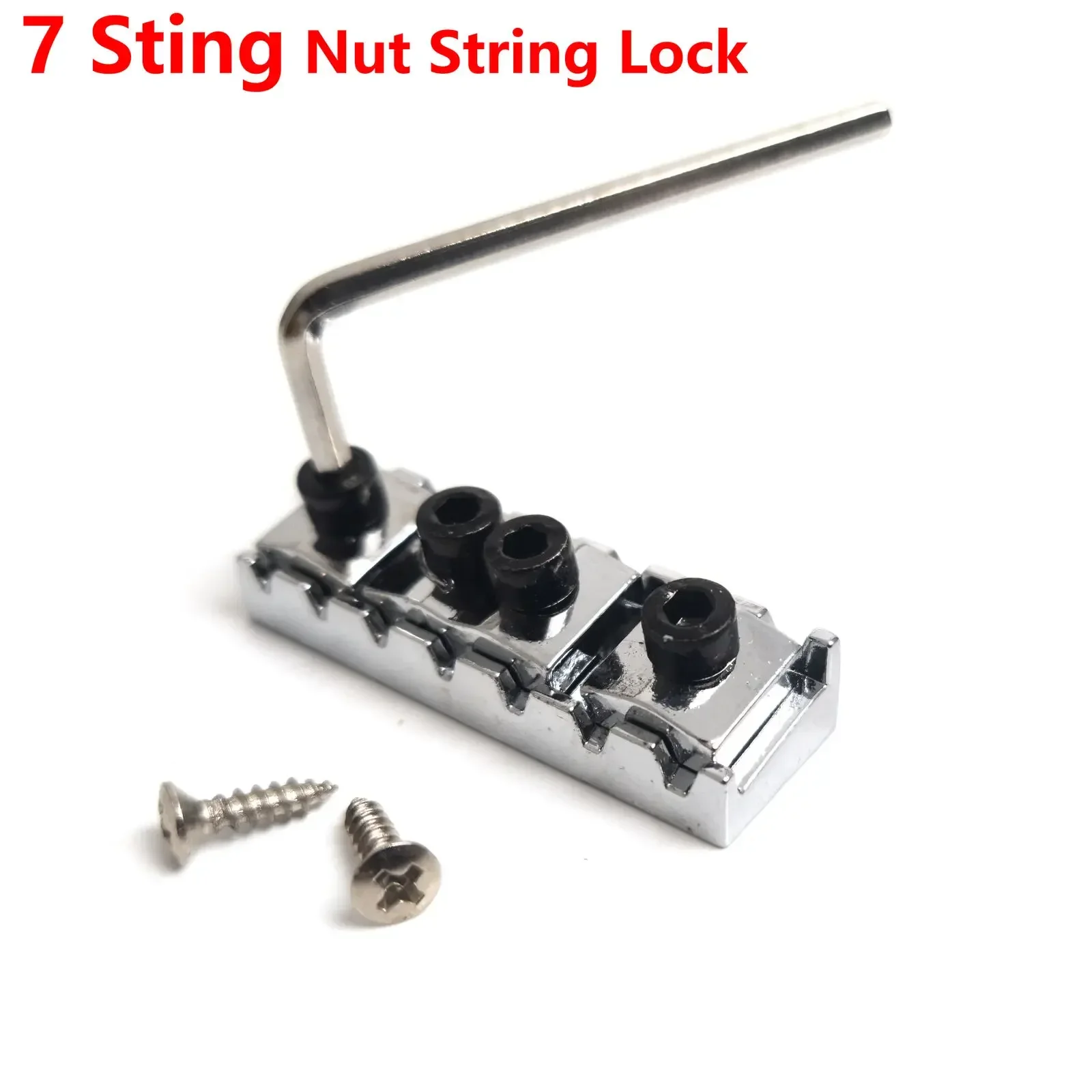 7-سلسلة الغيتار قفل الجوز الكروم 48mm أعلى جبل للجيتار الكهربائي دائم #3