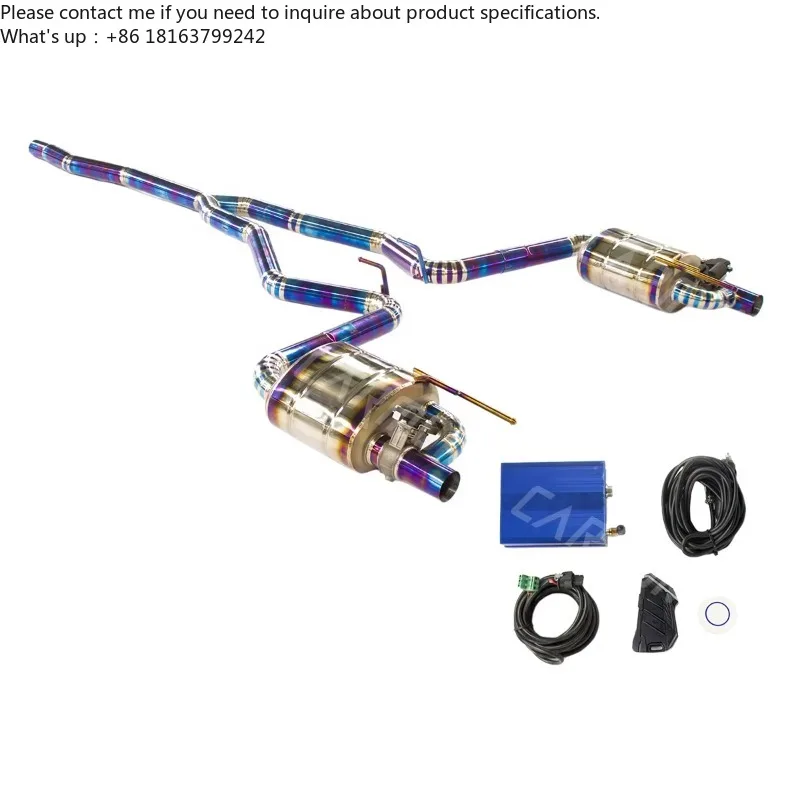 High Quality Titanium Alloy Catback for Ford Mustang 2.3T Modified Muffler Electronic Valve Remote Controller