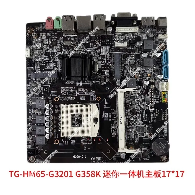 

Industrial control main board TG-HM65-G3201 G358K DDR3 H65 integrated machine main board 17 * 17 second-hand disassembly