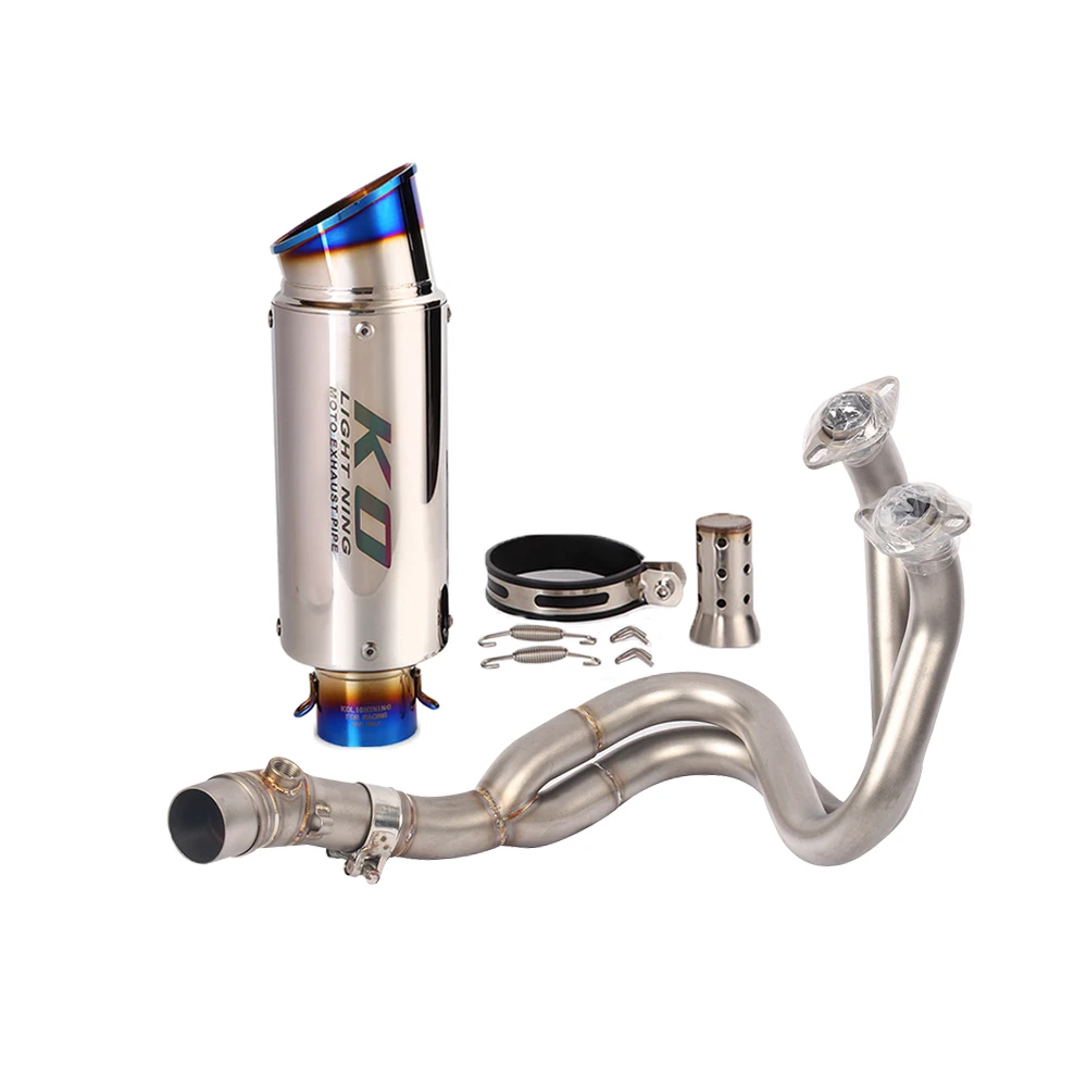 For Kawasaki Ninja650 Z650 2017-2023 Motorcycle Full Exhaust System Stainless Steel Header Pipe Slip On 51mm Muffler DB Killer