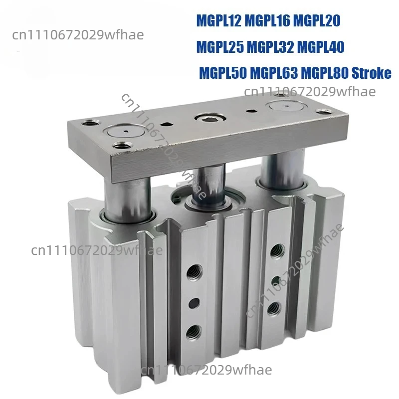 for MGPL SMC Pneumatic Compact Guide Cylinder 12 16 20 25 32 40 50 MGPL63 80 Stroke 10-400MM