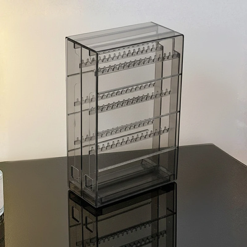 File storage in Stock New Arrivals Transparent Plastic Jewelry Storage Rack Necklace Bracelet Box