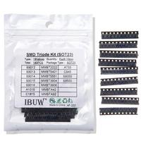 Transistor Assorted Kit (SOT-23) 18kinds*10pcs=180pcs 2N2222 S9013 S9014 S9015 S9018 S8050 S8550 5551 5401 2N3904 2N3906 C1815