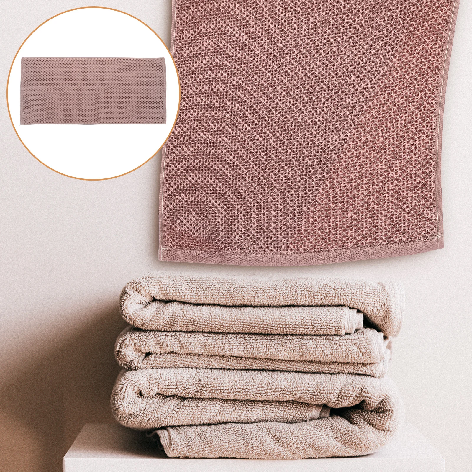 

Pure Cotton Sports Towel Honeycomb Design Absorbent Quick-Dry Sweat Wipe for Workout Gym Travel Outdoor Fitness Daily Use