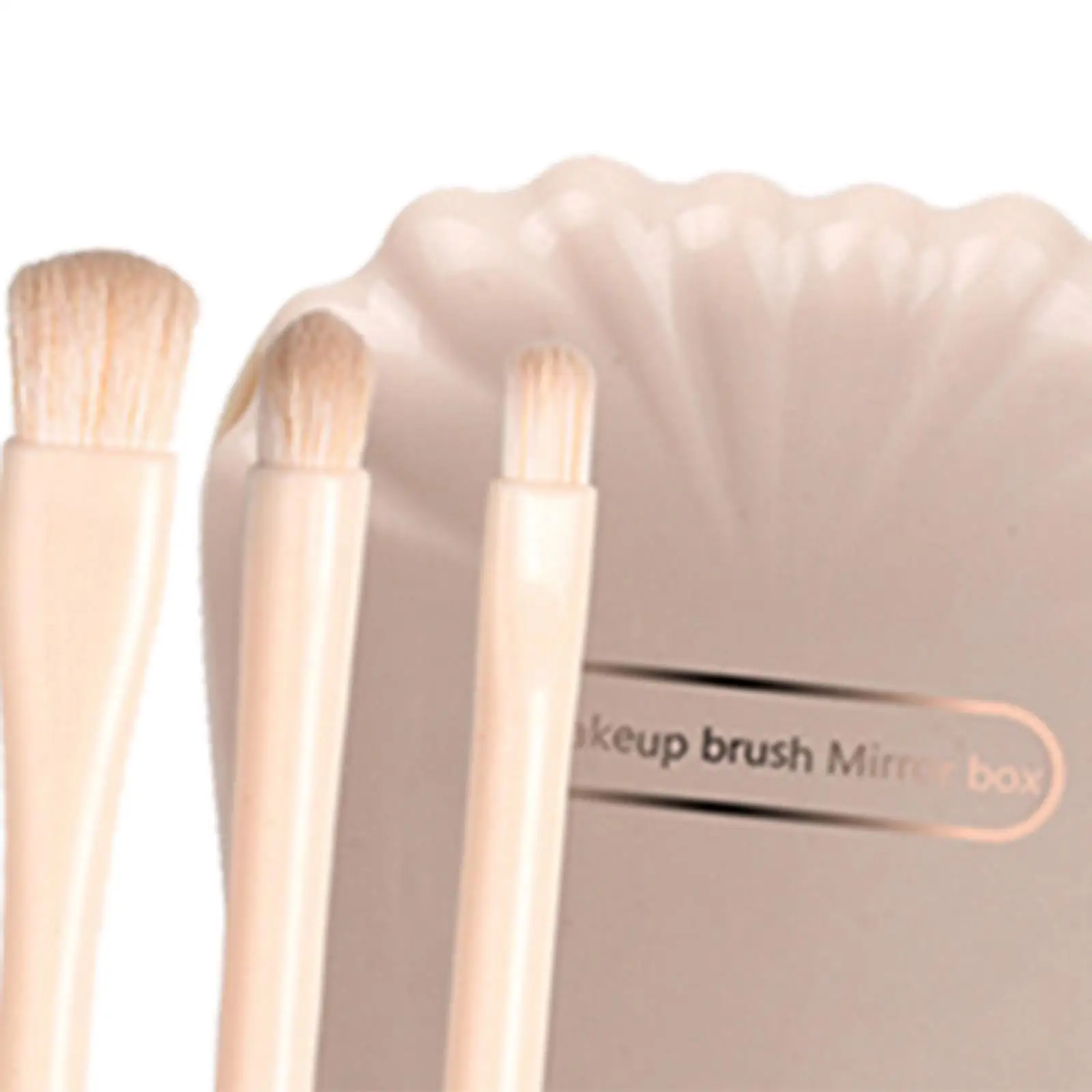 5x ブラシツールセット ポータブルブラッシュ 収納ボックス付き ミラー付き 女性用メイクアップ