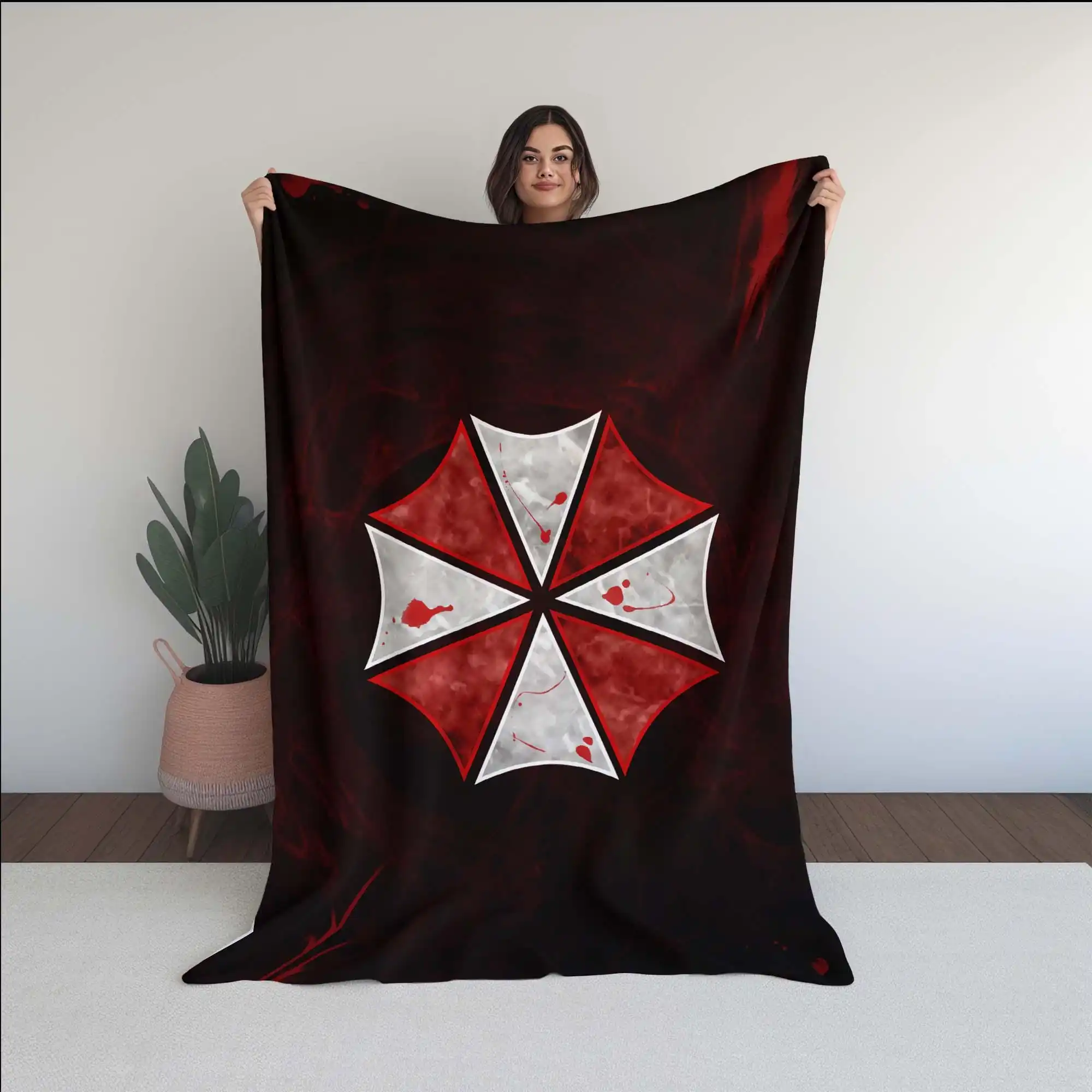R-Resident E-Evil Blanket U-Umbrella C-Corporation Throws Blankets for Winter Bedspread on the Bed Linens Home and Decoration