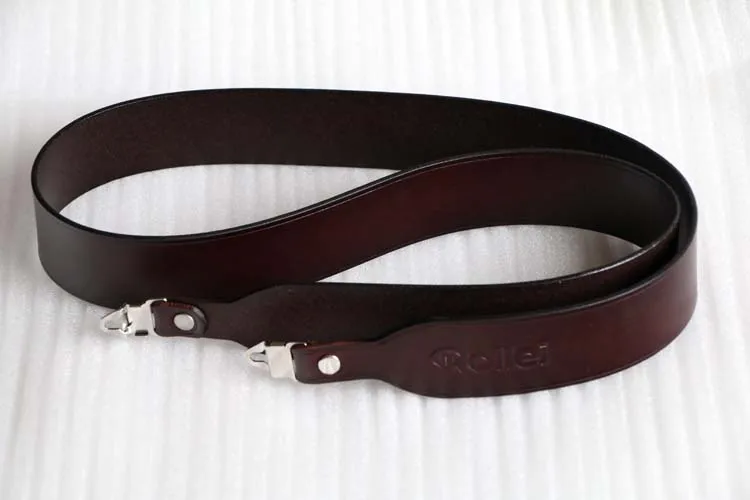 Handmade Genuine Leather Camera Strap Shoulder Sling Belt For Rollei 6008 Wide Shoulder Neck Straps Round Head