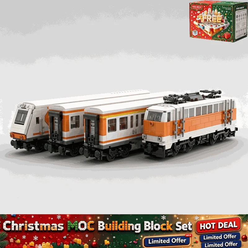 2509PCS Electric Locomotive Train Set Model Creative Building Blocks Custom Puzzle DIY Education Assembly Toy Home Decoration
