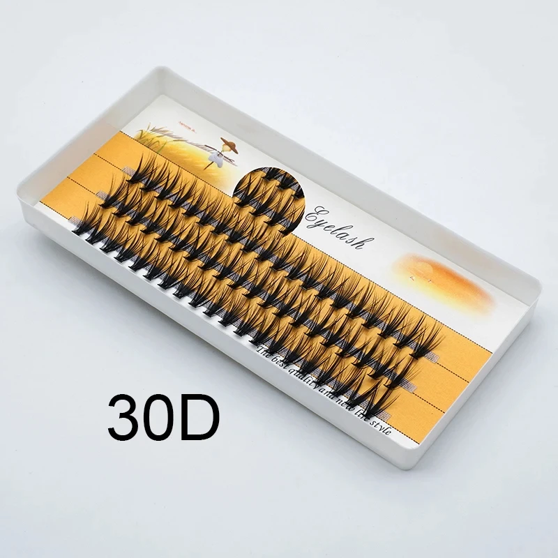 20D/30D Individual Cluster Lashes 1 Box/60 Bundles Mink Eyelash Extension 3D Russian Volume Natural False Eyelashes Makeup Cilia