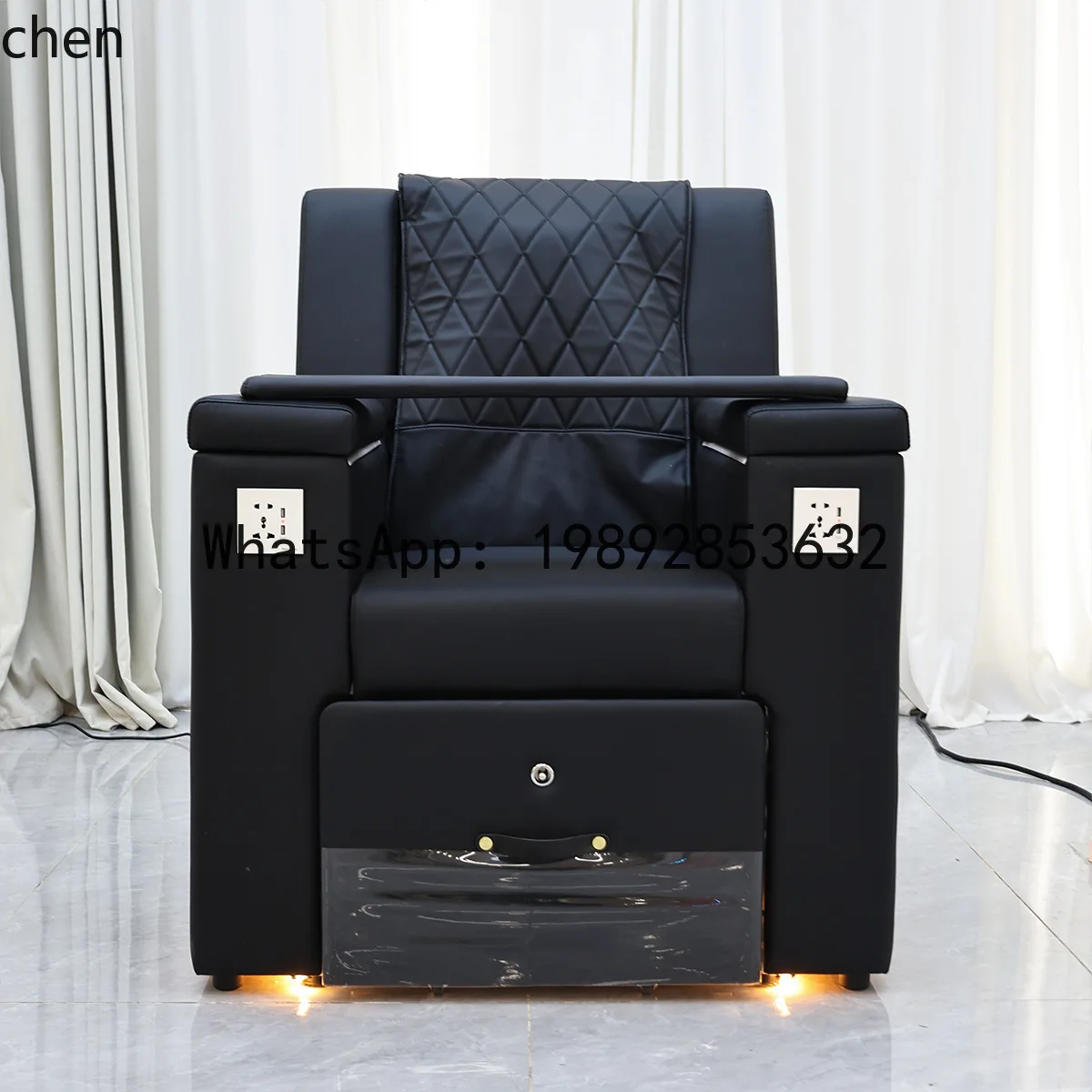 ZMLElectric Manicure Sofa Beauty Salon Nail Shop Hand and Foot Care Eyelash Extension Foot Bath Pedicure Chair