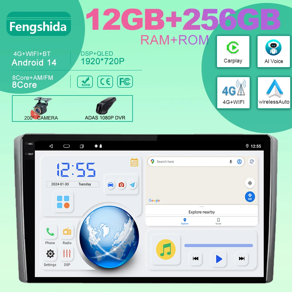 

Android Auto car For Honda Element YH 2002 - 2011 Radio wifi BT cpu touch screen Multimedia Player Stereo 4G WIFI BT Car GPS
