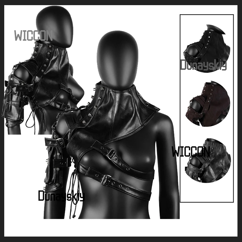 

Punk Halloween Stage Performance Armor Cosplay Costumes Women Sexy Cosplay Accessories Cool Gothic Jirai Kei Halloween Cosplay
