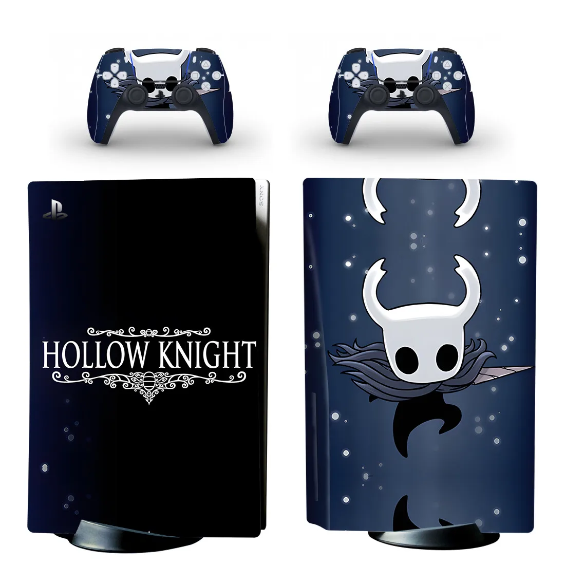 Hollow Knight PS5 disco piel pegatina calcomanía cubierta para consola y controlador PS5 disco gordo piel pegatina vinilo