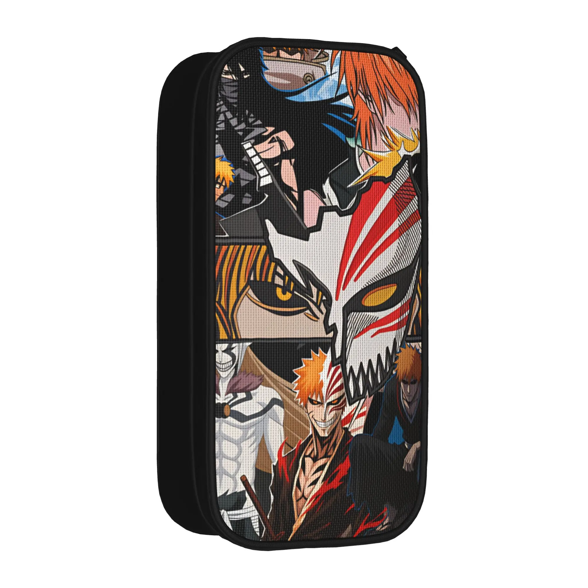 B-Bleachs Characters Pencil Case  Zipper Pencil Pouch Boy Girl Cool Portable School Pencil Cases Stationery Organizer