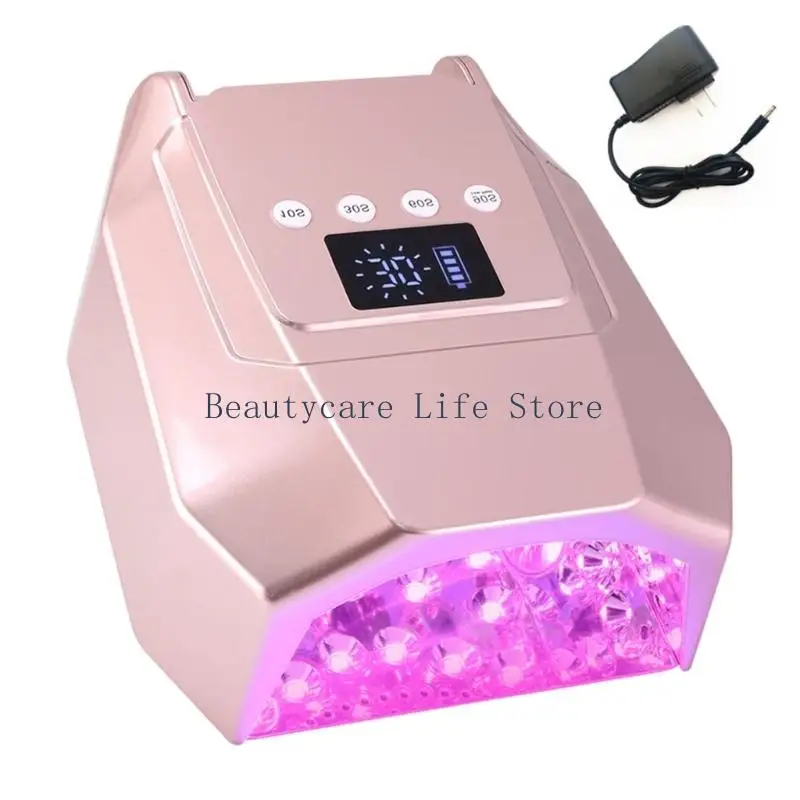 652C مصباح المعالجة الأظافر مصباح مزدوج المصدر 98W جاف جاف تلميع البولندية 4 ضبط الوقت
