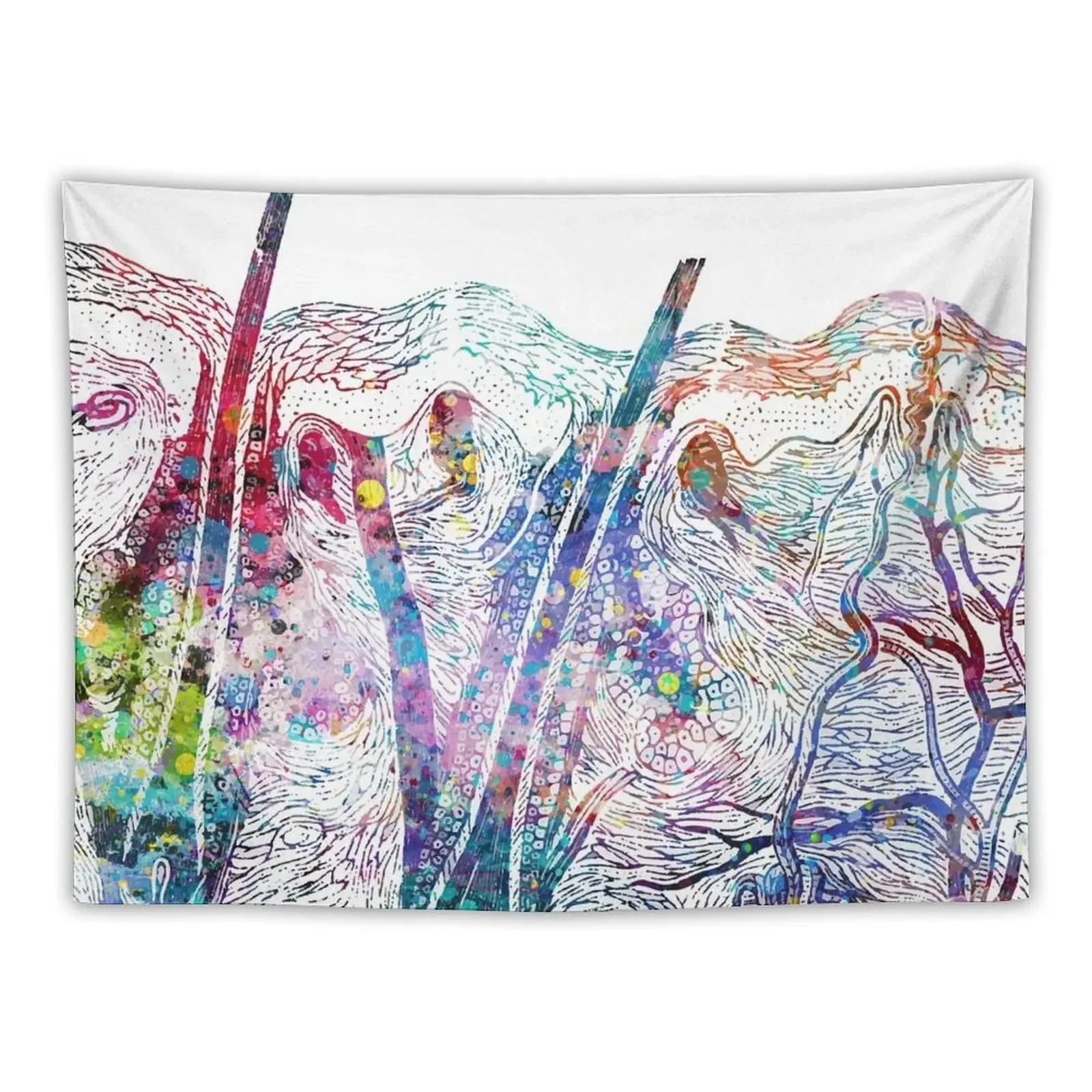 Human Skin Section Anatomy Tapestry Aesthetics For Room House Decoration Home Decor Aesthetic Decoration Aesthetic Tapestry