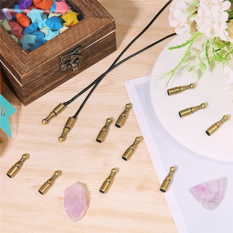 ASDS-12Pcs بولو التعادل نصائح استبدال نهاية قبعات سبيكة طويلة الحبل ينتهي السلس للملابس تزيين سلسلة سوار Crafts بها بنفسك الحرف