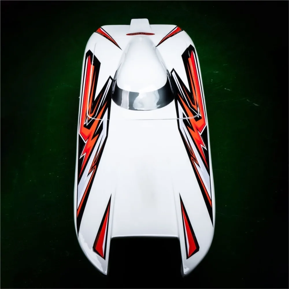 DTRC E33 Kevlar coque de bateau pré-peinte pour jouets radiocommande bateau à grande vitesse RC bricolage modèle de motomarine uniquement pour joueur avancé